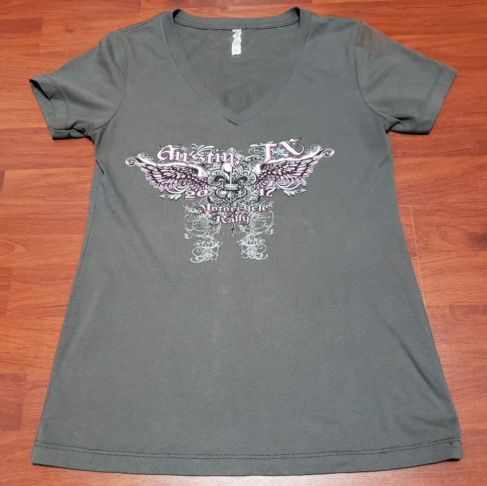 2017 Austin Motorcycle Rally short sleeve tee sz M